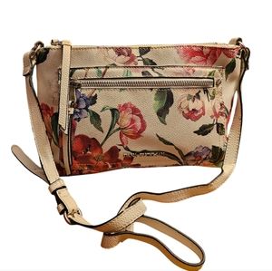 Dana Buchman White Floral Crossbody Purse